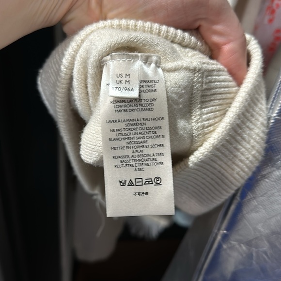 Free people Georgia sweater hoodie cream moto cut - Picture 11 of 11